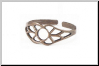 Ringschiene, justierbar, TERRA VINTAGE, antikmessingfb., Messing, 1 Stk.